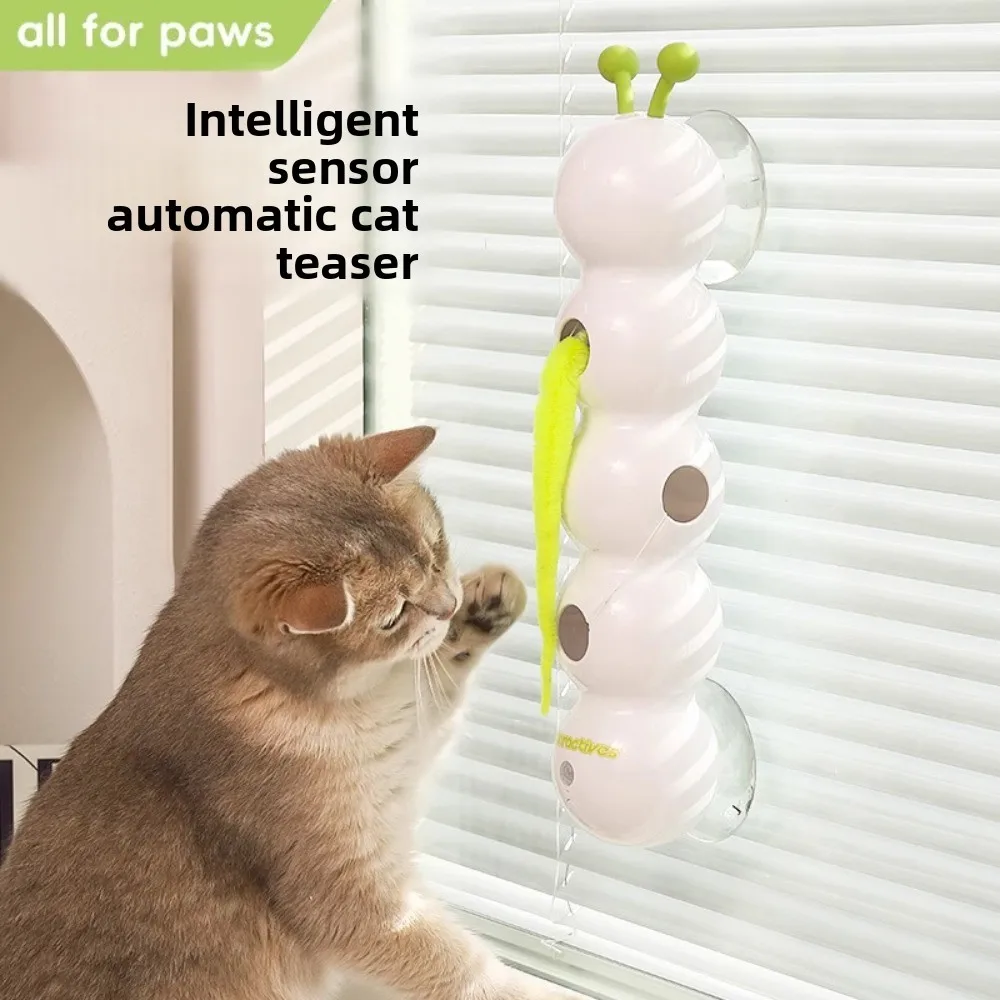 

Smart Caterpillars Toy for Cat Interactive Caterpillars Cat Toy for Indoor Cats Suction Cup Wiggles Worm Cat Toy