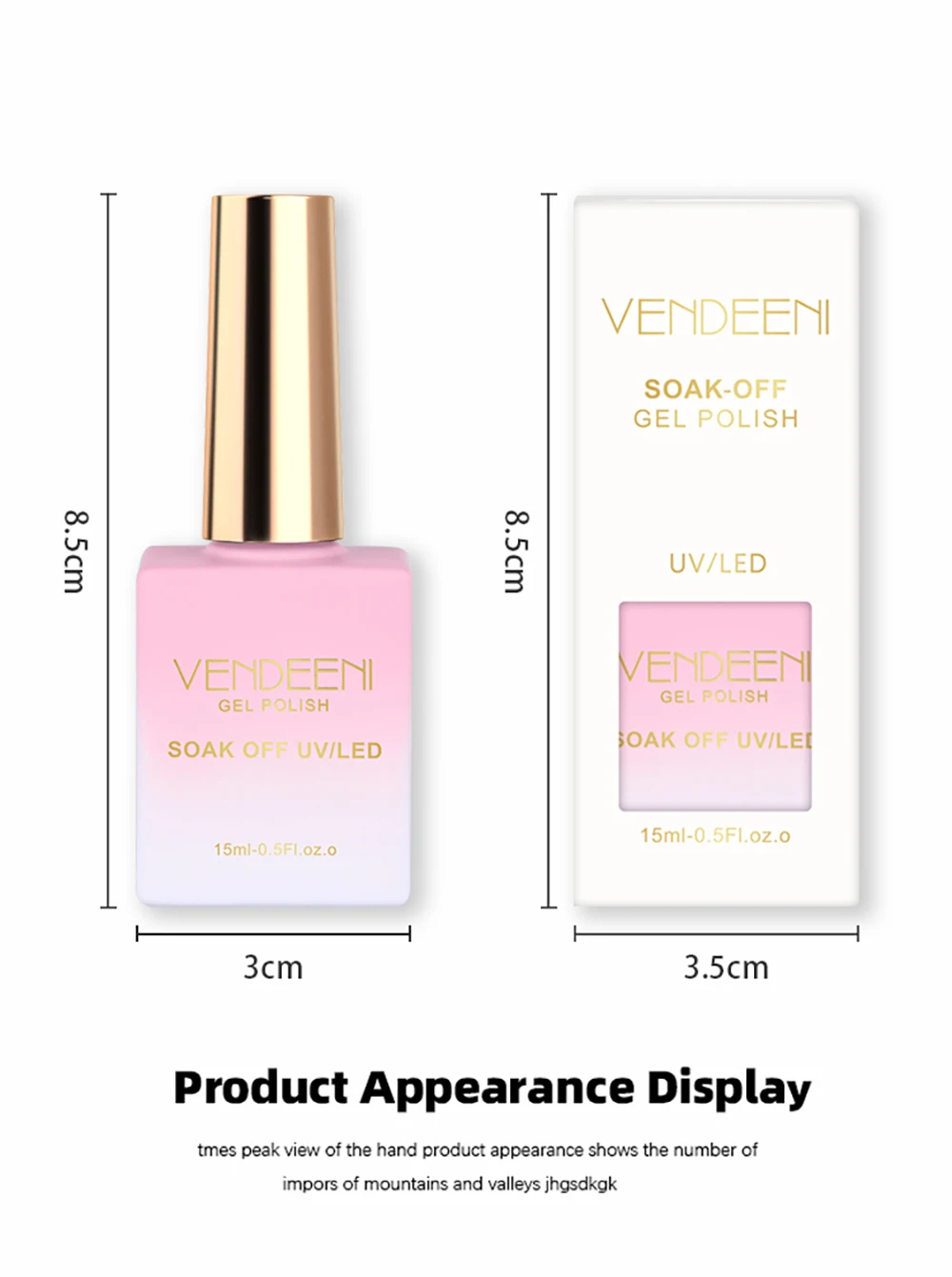 Vendeeni 24 Farben/Set Transparenter Jelly Gel Nagellack UV Soak Off Gel Lack Nude Pink Hautfarben Gel Lack mit Display – Detail 13
