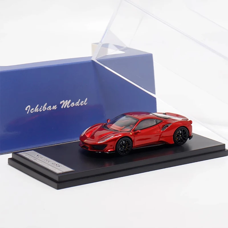 

Литый под давлением Оригинал масштаб 1:64 Novitec 488 Фисташка модифицированная модель спортивного автомобиля Модель автомобиля из сплава статический дисплей коллекционная игрушка подарок