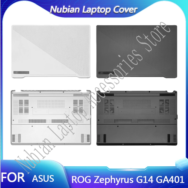 

New Original Screen Back Cover For Asus ROG Zephyrus G14 GA401 Laptop LCD Back Cover Bottom Case A D Shell Gray White