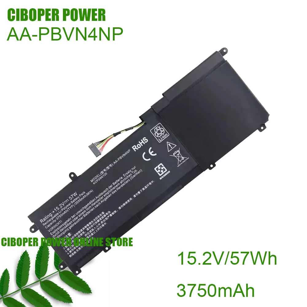 Laptop Battery BA43-00361A AA-PBVN4NP 15.2V/57Wh For Ativ Book 6 15.6