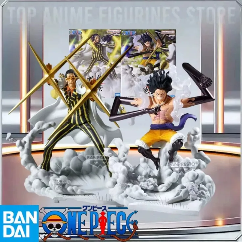 

BANDAI Genuine Banpresto One Piece Senkouzekkei Borsalino Monkey D Luffy Gear4 Anime Figures Collectible Model Toy Gifts