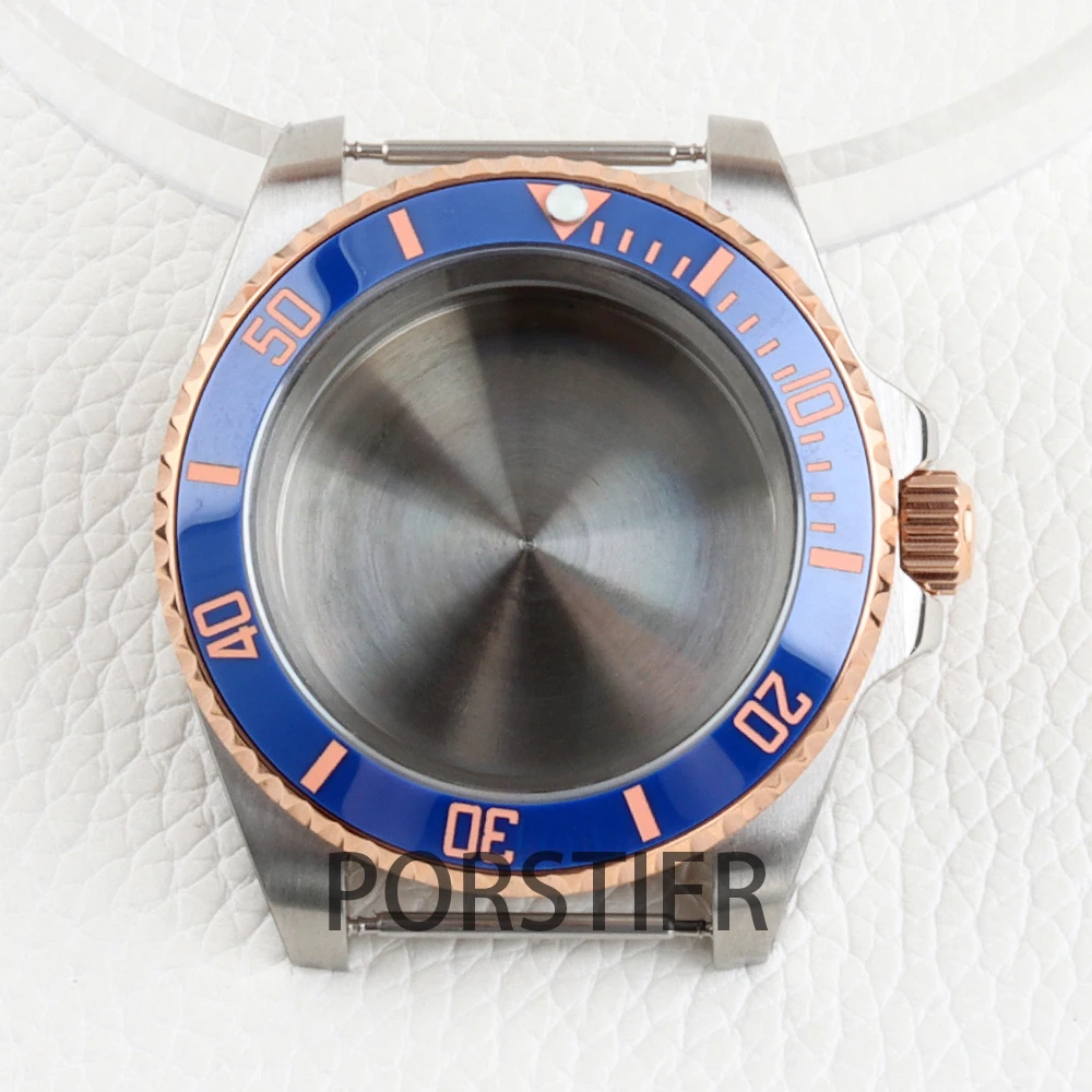 

40mm NH35 Watch Case Sapphire Glass Solid 316L Stainless Steel for SUB GMT Yacht-Master NH34 NH35 NH36 NH38 Movement 28.5mm Dial