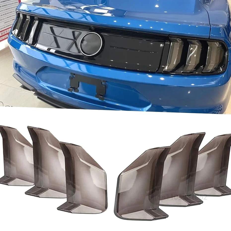 

6pcs For Ford Mustang 2018 2019-2022 Smoke Black Lens Rear Lamp Shade Cover Tail Light Shell Cap