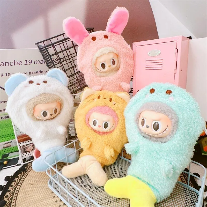 Doll Accessories for 17cm Labubu Doll To-go Bags Crossbody Bags Sleeping Bedding Baby Doll Out Going Carry Bag DIY Kid Gift