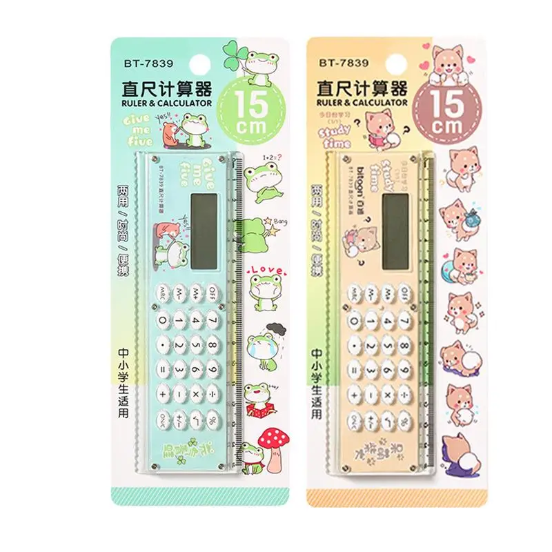 Calculadora pequeña portátil, calculadora de regla Digital multifuncional, calculadora de escritorio portátil, calculadora ligera