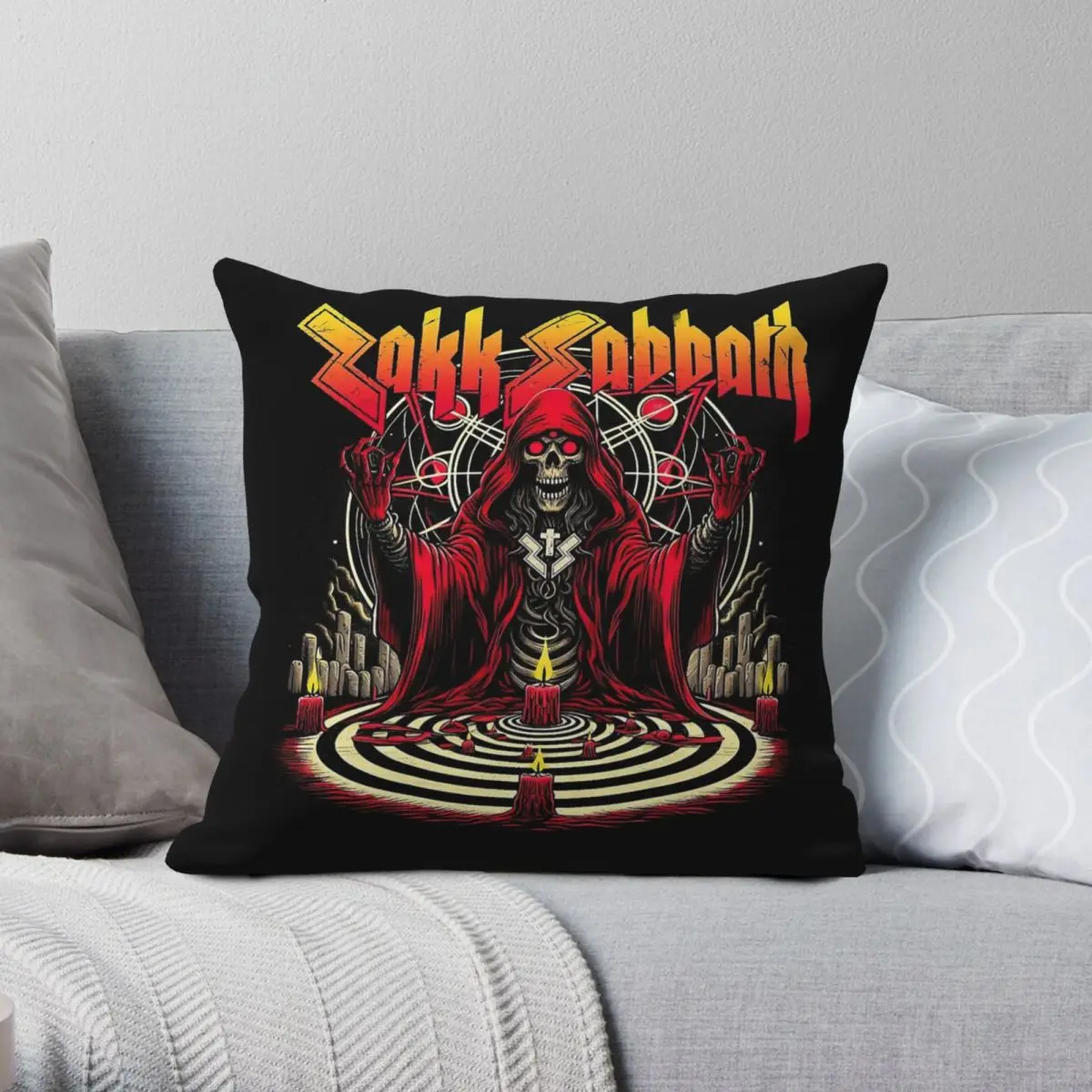 Zakk Sabbath Into The Void Pillowcase Polyester Linen Velvet Printed Zip Decorative Home Cushion Cover 45x45