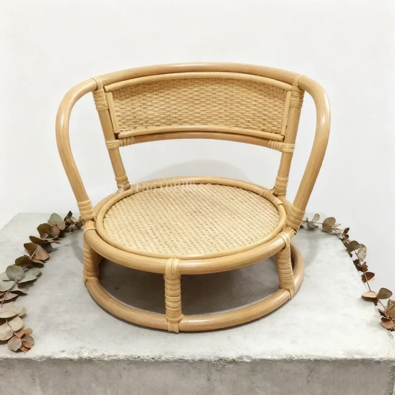 

Стул-корзина из ротанга в стиле ретро - кровать для позирования новорожденных и фон 2-в-1, необходимые аксессуары для детской фотосъемки, фотография для девочек и мальчиков