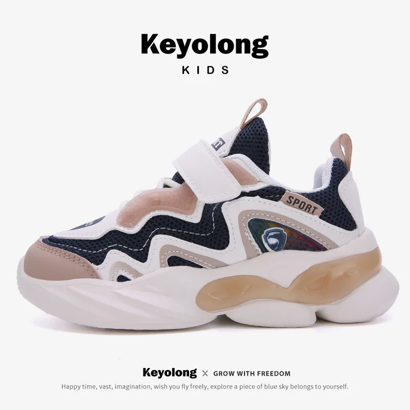 

New Kids Sport Shoes Mesh Outdoor Walking Sneakers for Children High Quality Running Shoes Boy Soft Breathable Sneakers