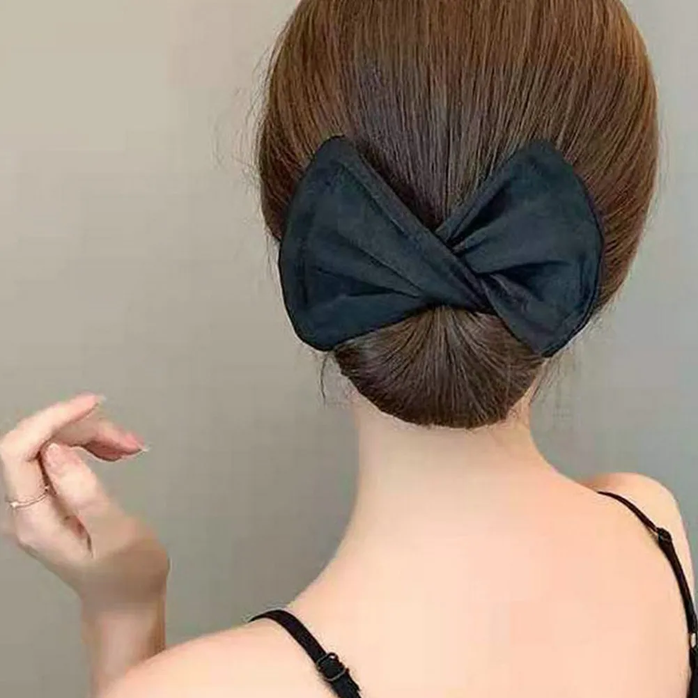 

3Pcs Hairband Twisting Hair Bun Maker DIY Shaper for Girls Women Hair Decorating Tool Bun Making Accessories Lazy Black