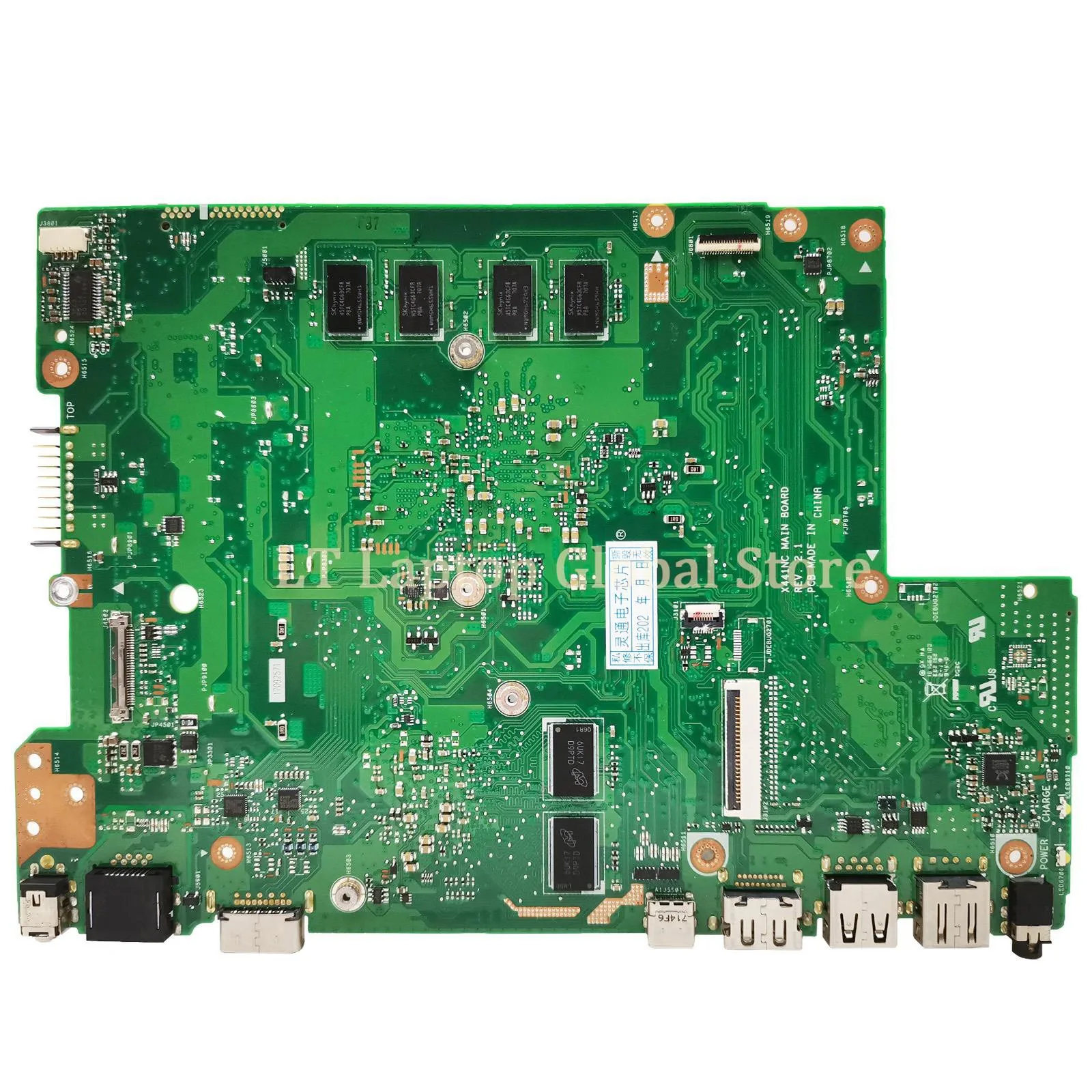 Imagem -04 - Mainboard para Asus Vivobook F441na A441na X441n K441na Placa-mãe Portátil N3350 N3450 N4200 2g 4g Ram Uma Gt810 X441nc X441na