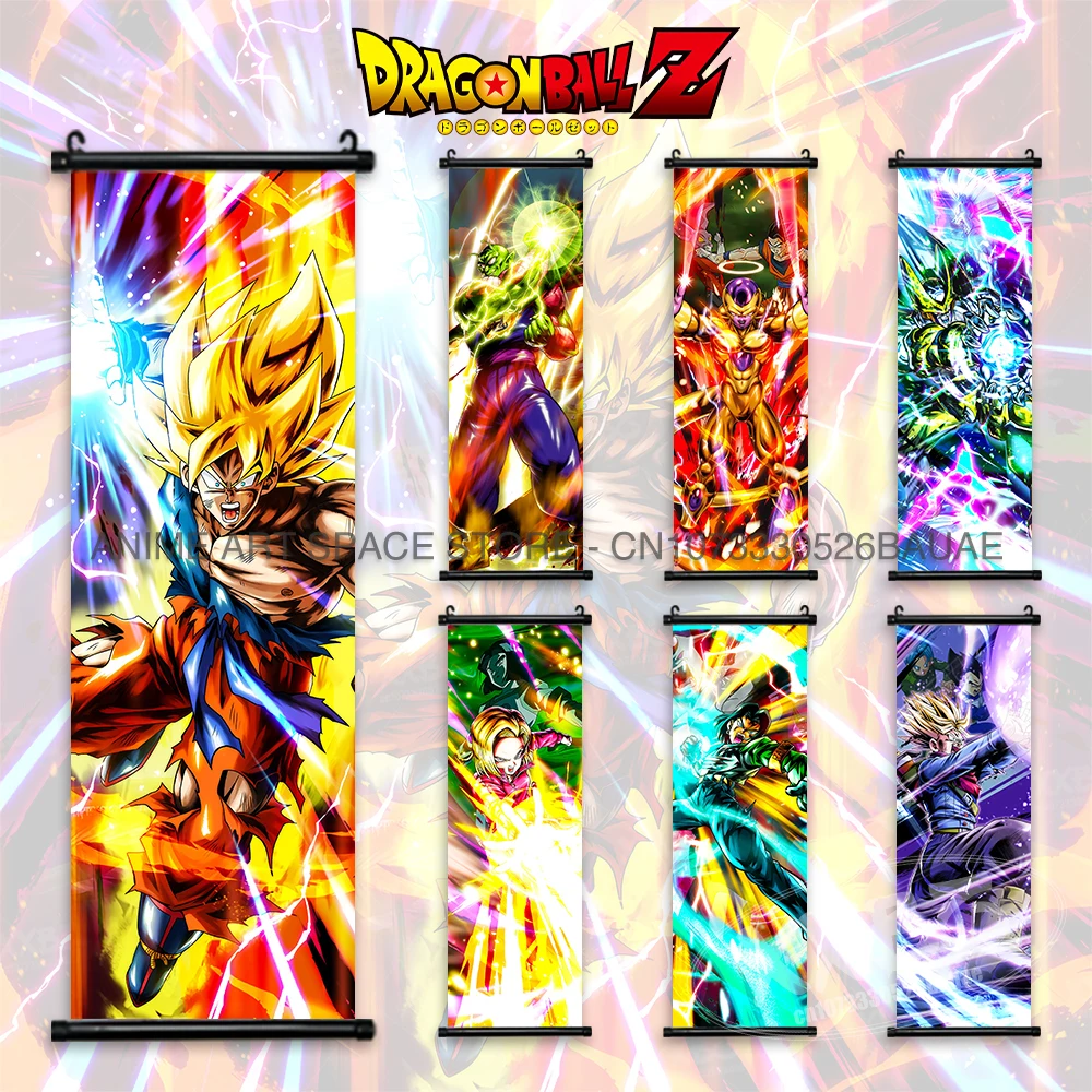 Drachen ball z hängende Malerei Goku Anime Poster Beerus Haupt dekoration König Piccolo rollt Bilder Broly Tapete Majin Buu – Detail 2