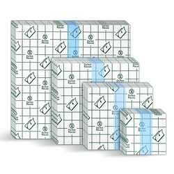 10Sheets Waterproof Transparent Tape PU Film Medical Adhesive Plaster Anti-allergic Wound Dressing Tape First Aid Kit Band Aids