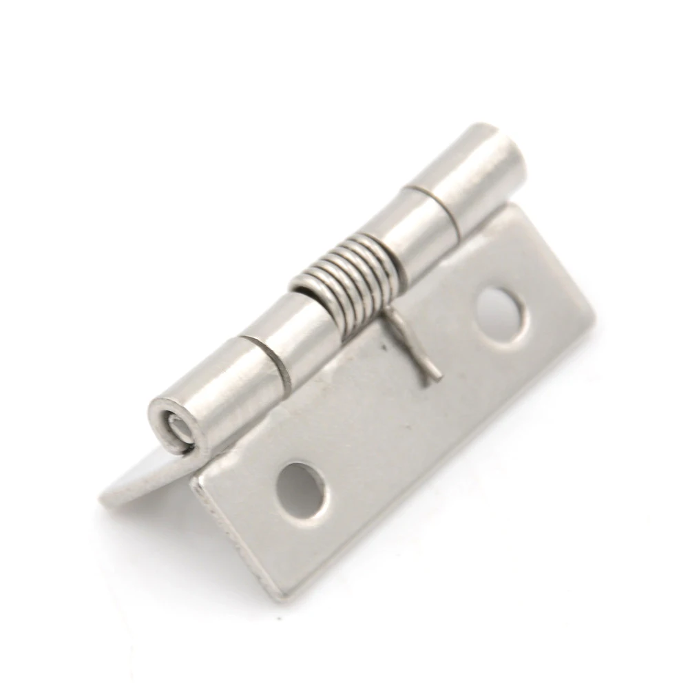 New 2 Inch Long Stainless Steel Self-Closing Corner Spring Draw Door Hinge
