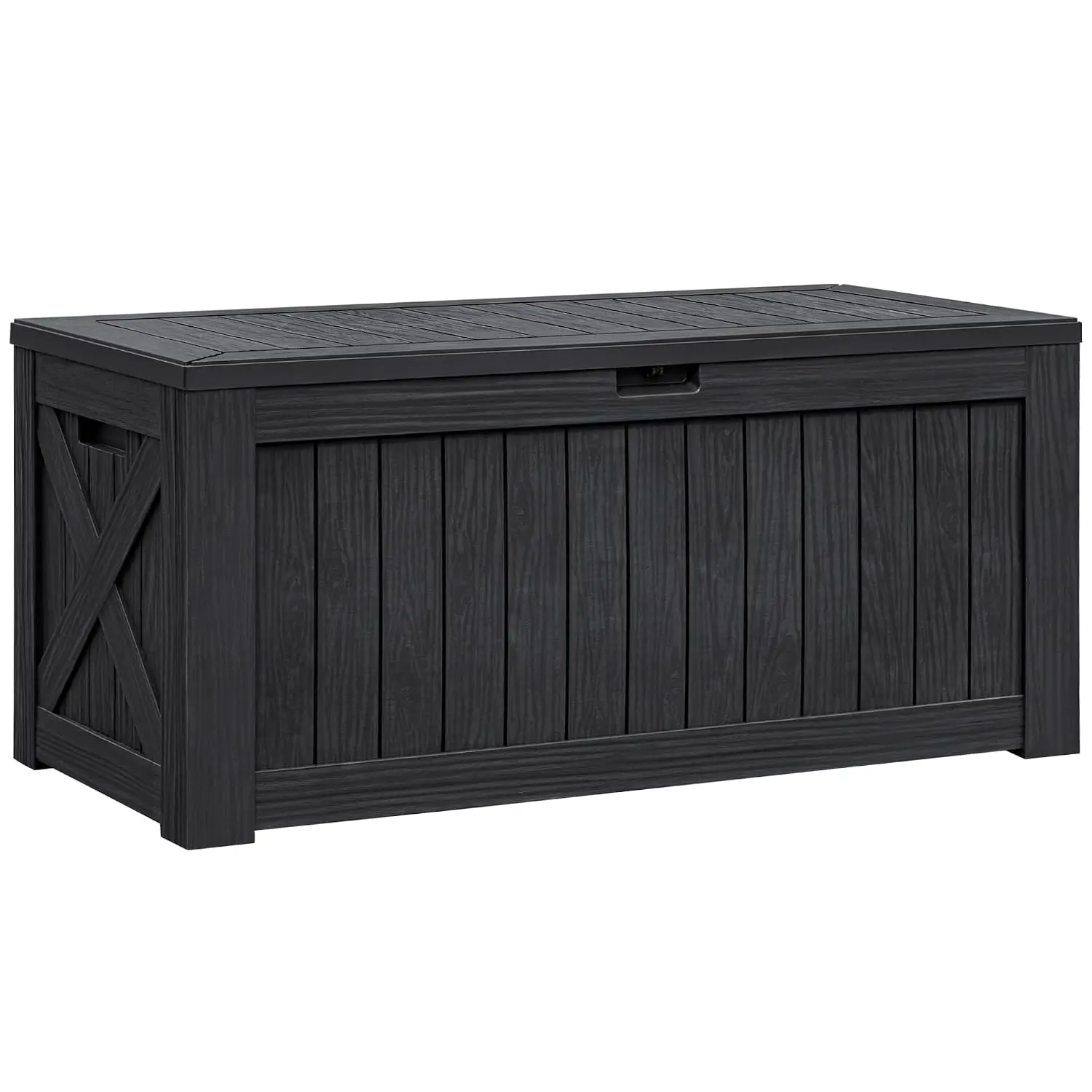 Internal 120 Gallon Deck Box Waterproof, Large Outdoor Storage Box