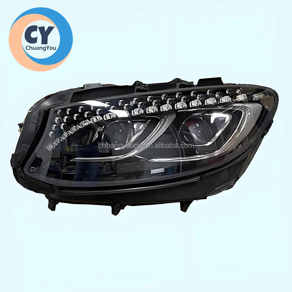 For Mercedes-Benz S Class C217 LED Headlights Original Headlamp Lens 2015-2020 Coupe S500 S400 S560 AMG Cabriolet S63 S65 A217