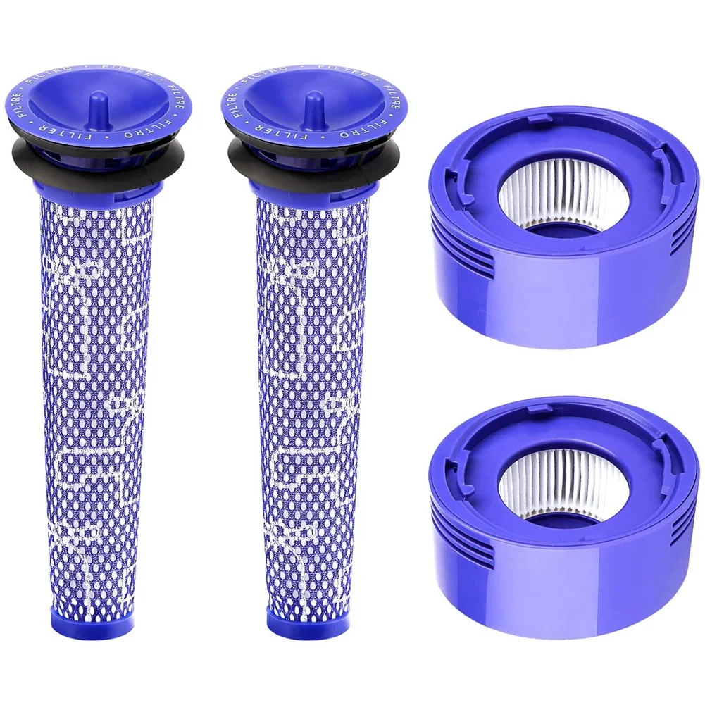 Paquete de 4 filtros de repuesto para aspiradora inalámbrica absoluta Dyson V7, V8 Animal y V8, reemplazos de filtros HEPA