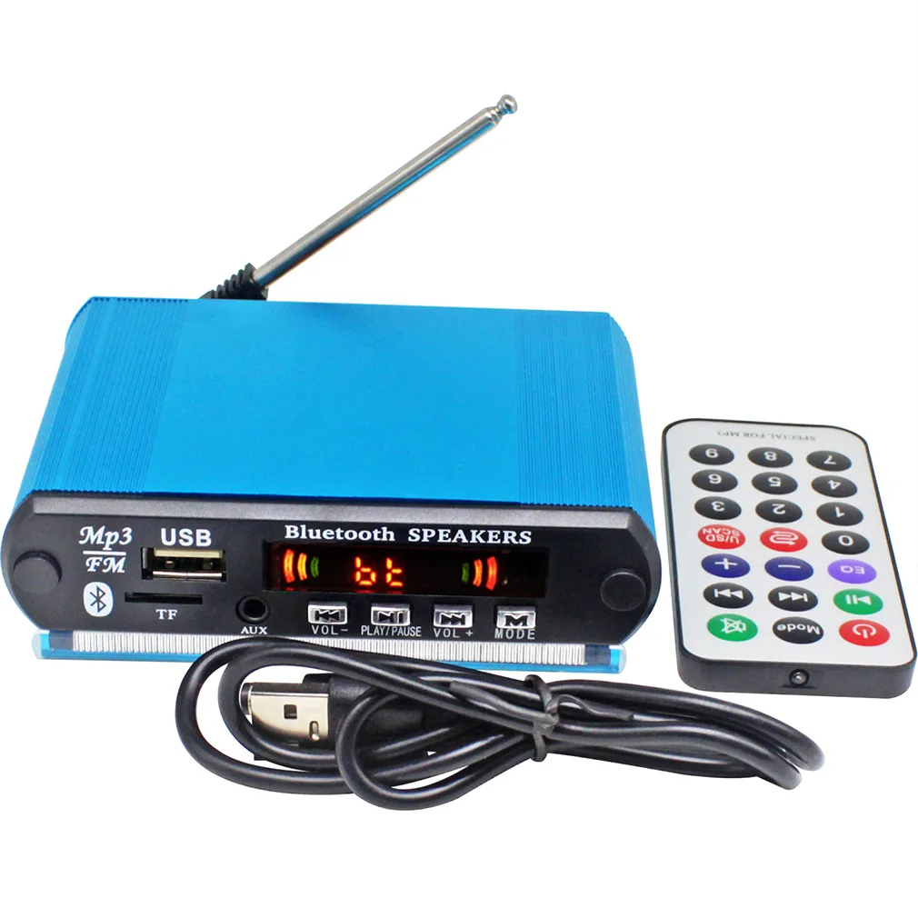 2*25W MP3 Player Decoder Board Bluetooth Receiver Car Kit with FM Recording Calling Function Color Screen FM Radio Dropshipping