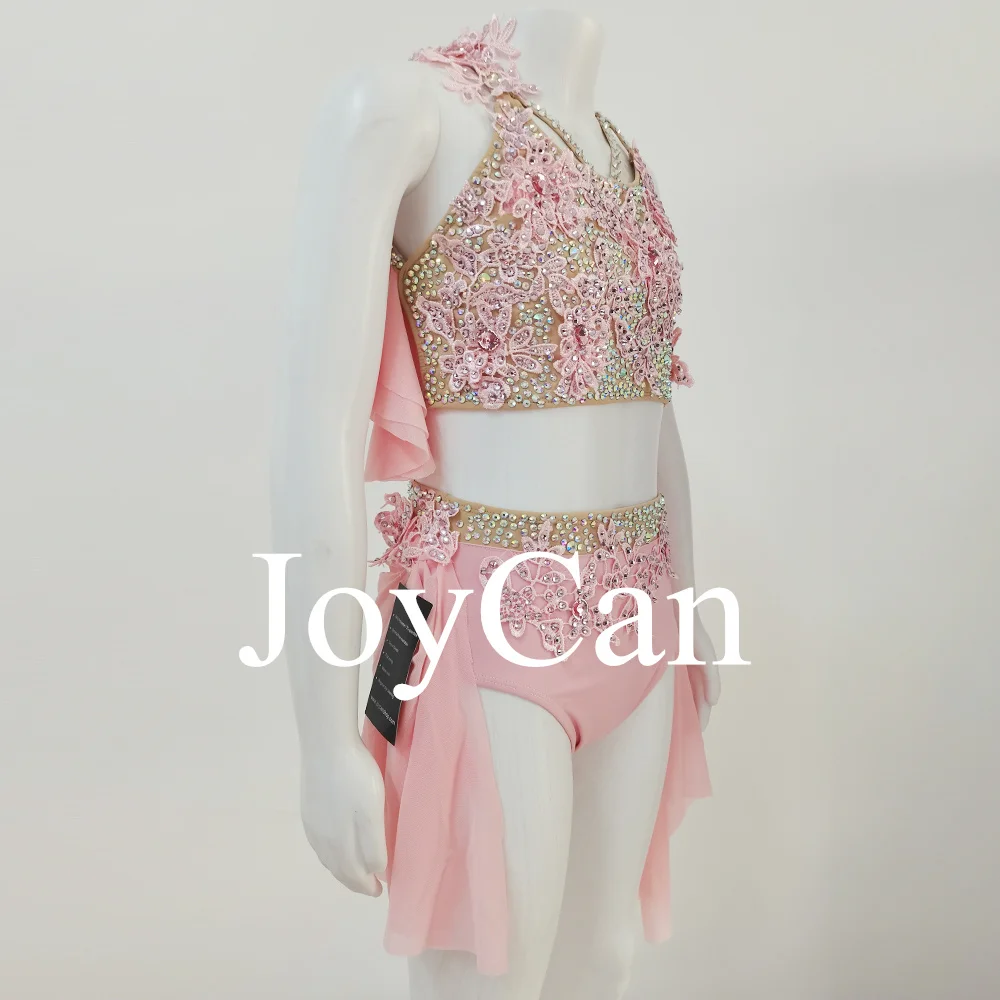 JoyCan Lyrical Dance Dress Jazz Dance Costume Pole Dancing Clothes Girl Performance Training JC58