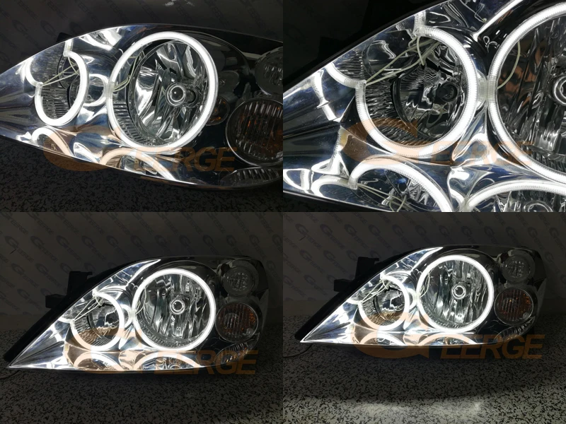 For NISSAN PRIMERA P12 2002-2008 Perfectly Compatible Ultra Bright CCFL Angel Eyes Halo Rings Kit Light