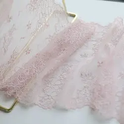 1pc/133x20cm Pink Lace Trim