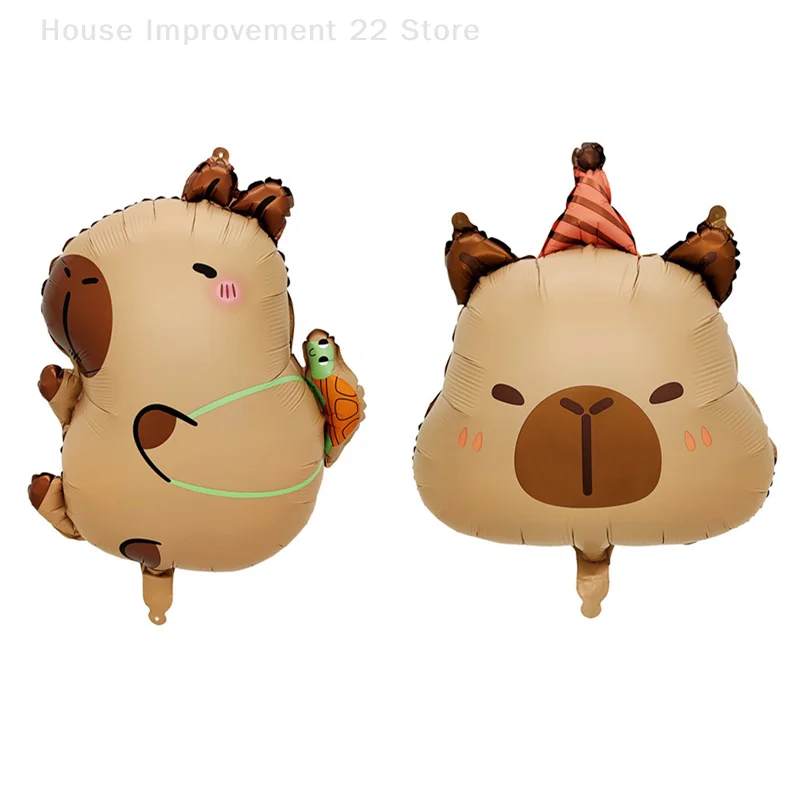 Palloncini per feste Capybara Decorazioni per feste di compleanno Palloncini in pellicola di alluminio Capybara Baby Shower Ragazzi Ragazze Regali giocattolo Articoli per feste
