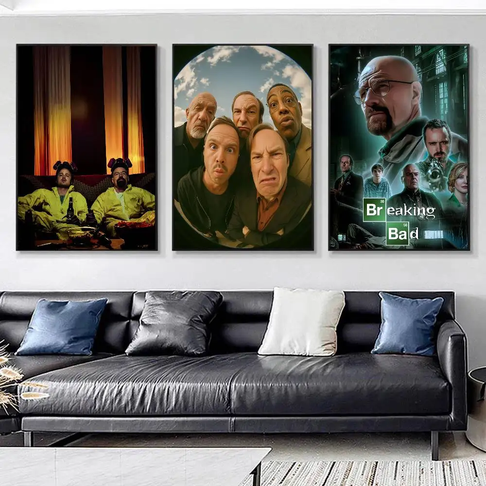 Classic TV Show Series B-Breaking Bad Posters HD Print Vintage Wall Art Decor for Home Study Room