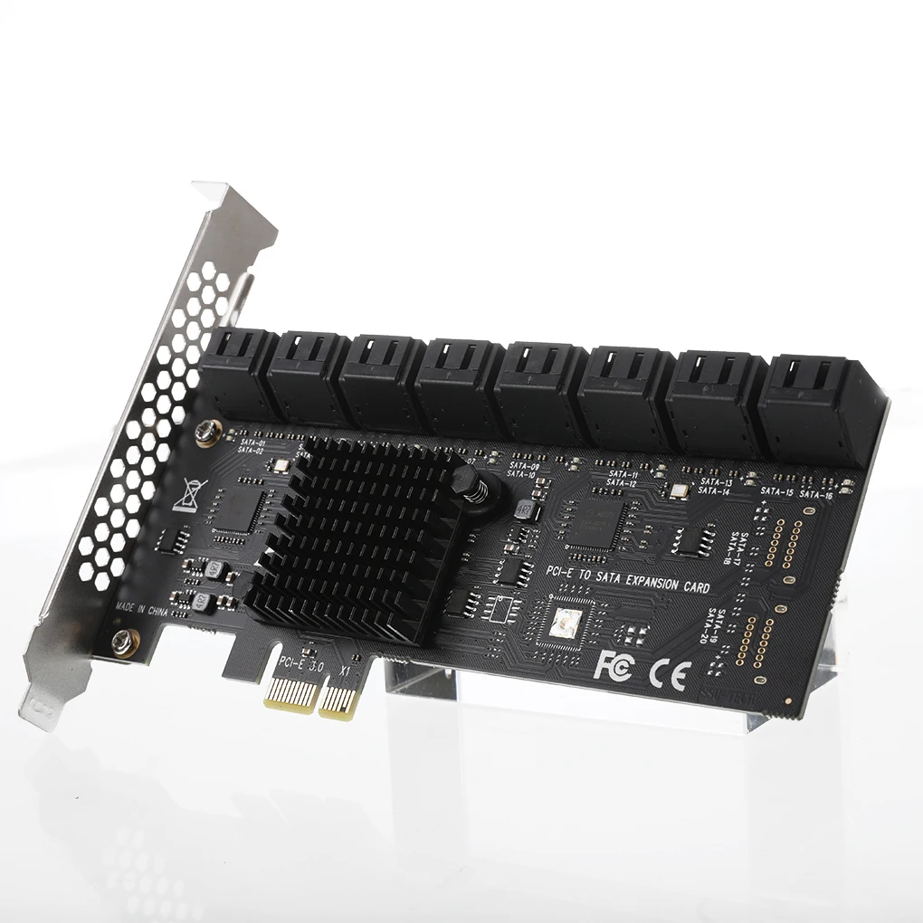 

PCI-E to 3.0 Expansion Card PCI-Express Extender for 6G Hard Disk Drive Computer Accessory, SA3116J, 16 Ports