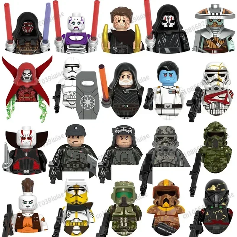 HEROCROSS STAR WARS Clone Troopers Imperial Stormtrooper 501st Regiment Mini Robot Figure Toy Bricks Assembling Doll Present