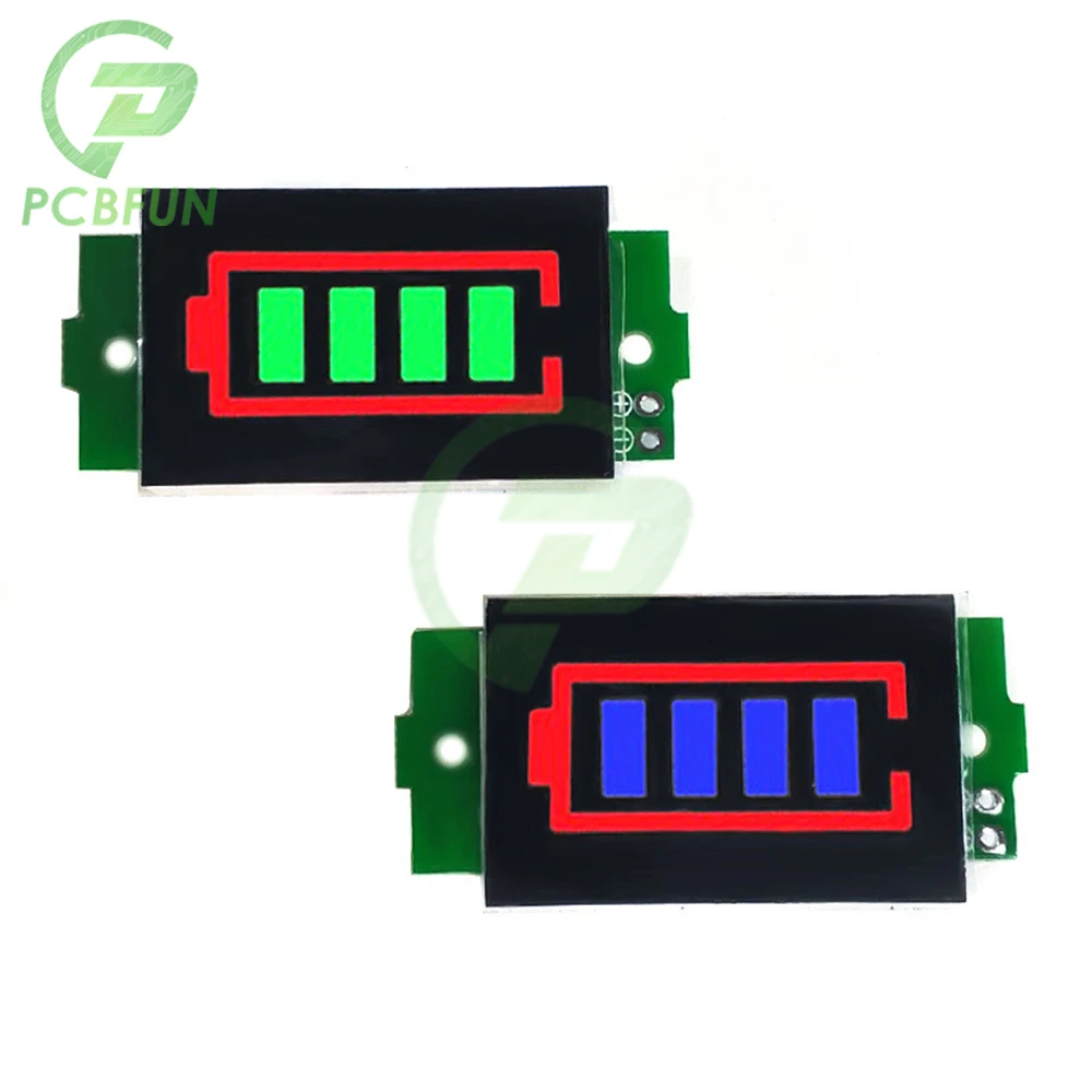 DC 3-34 V 1 S/2 S/3 S/4 S/6 S/7 S/8 S Lithiumbatterij Brandstofmeter Display Module Drie-string LED Lithium Batterij Indicator Board
