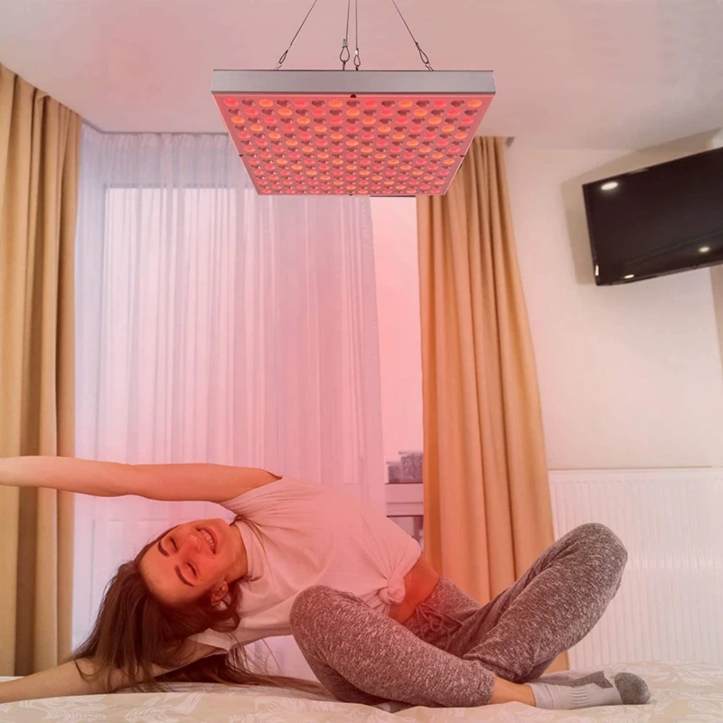 Dispositivo de terapia de luz roja para piojos: panel LED de 45 W de profundidad de 660 Nm y combinación de luz LED de infrarrojo cercano de 850 Nm para la belleza de la piel