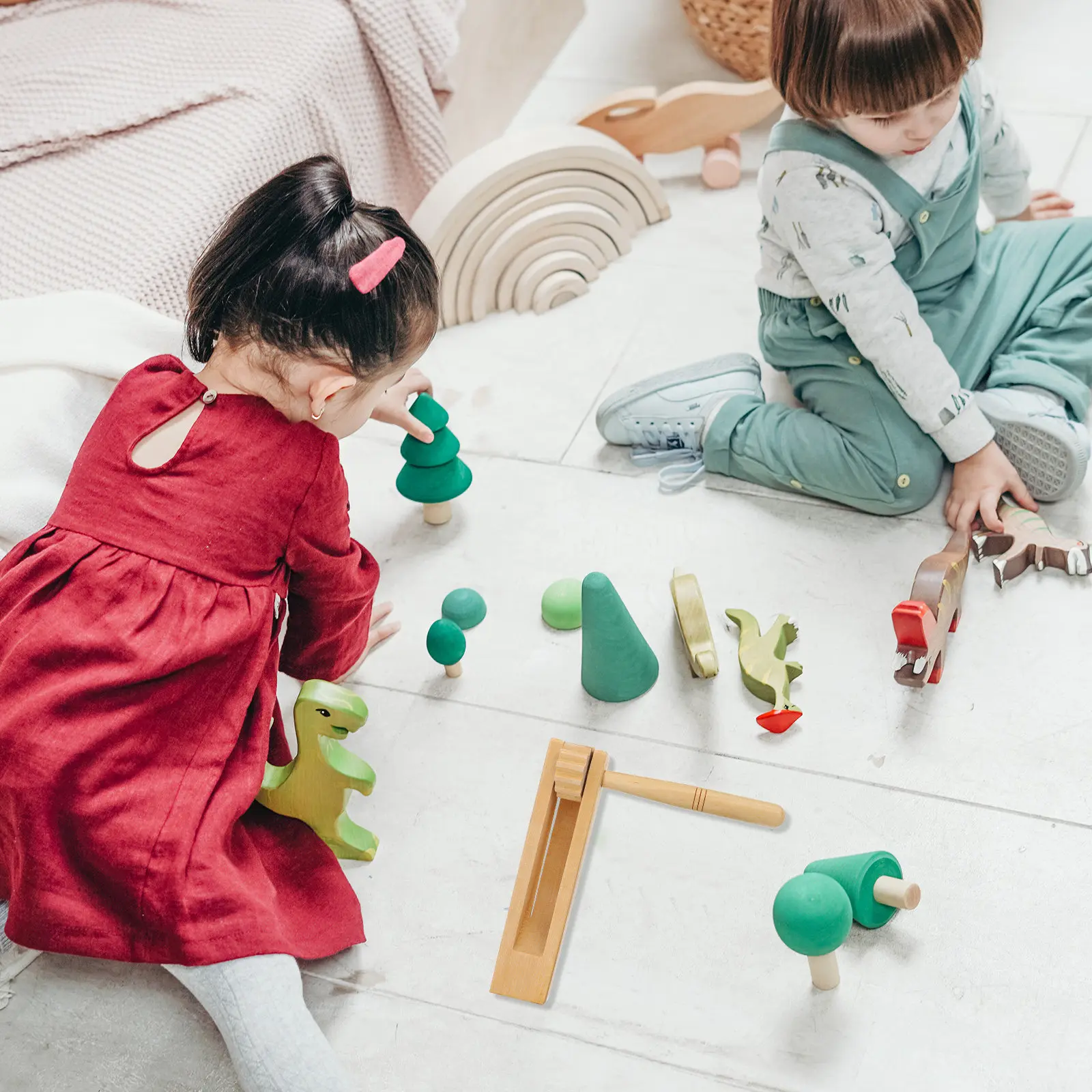 Castañuelas de Madera Hechas con Precisión, Instrumento Musical Infantil para Entrenamiento Auditivo, Aprendizaje de Ritmo y Tocar, Educación Orff