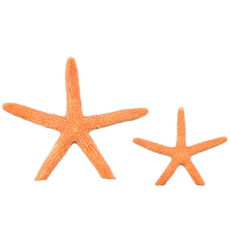 5PCS Artificial Starfish Sea Star Resin Ornament Aquarium Decoration Beach Decor Nautical Home Decor Beach Wedding Decor Random