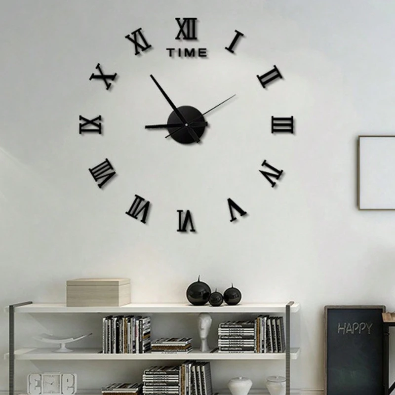 Orologio creativo fai-da-te, orologio semplice da parete, senza punzonatura sul muro Orologi da parete per decorazioni per la casa