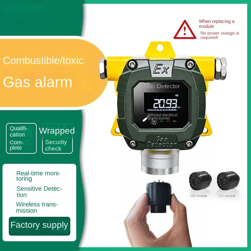 On-Line Carbon Dioxide Detector Fixed Split HD-T1000 Toxic and Harmful Gas Detector