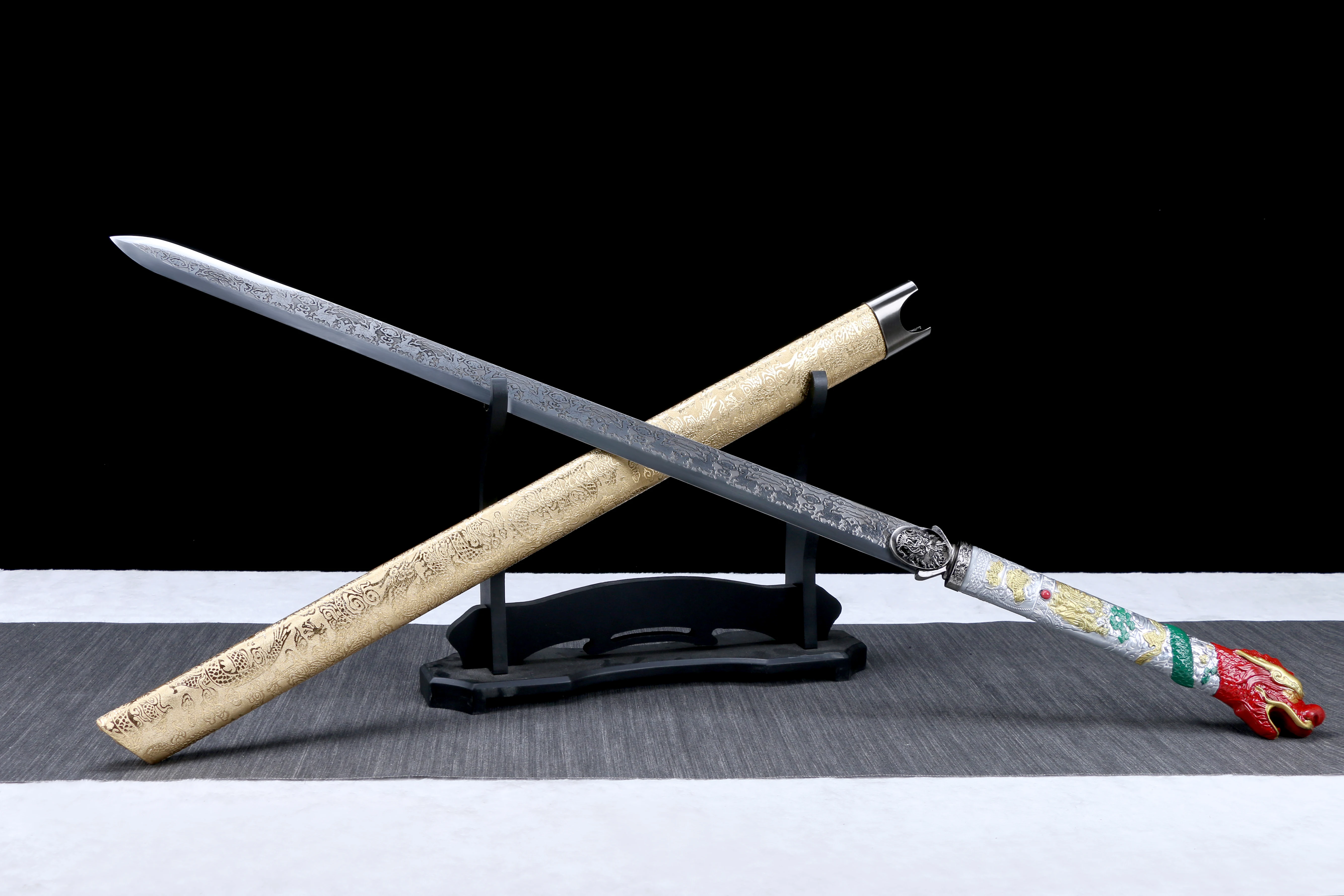 

110 cm Medieval kind-hearted goblin Free sword katana full tang High-performance manganese steel Templar Ninja samurai sword Bat