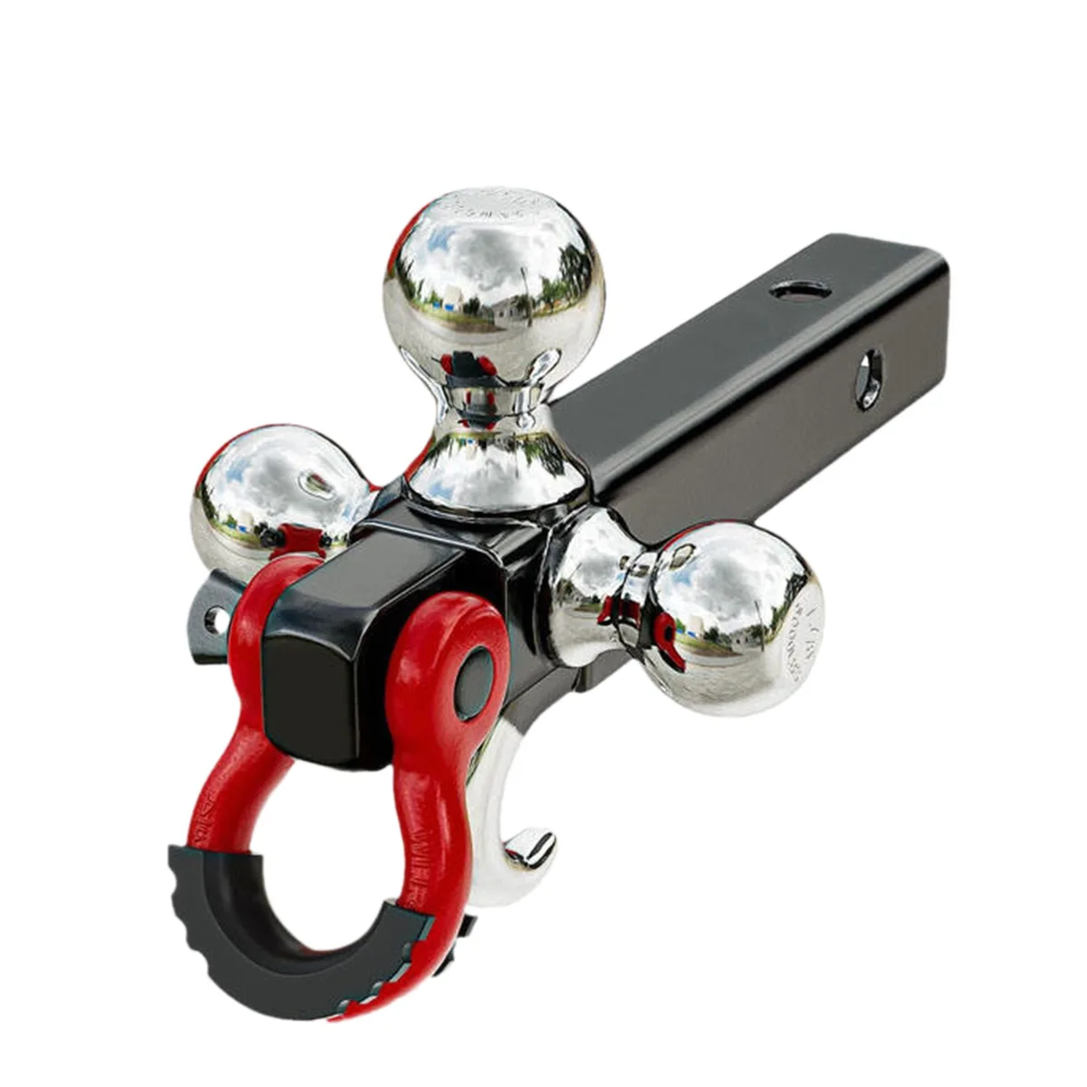 360-Degree rotating modified car RV accessories Trailer hitch device Three-ball trailer arm hanger shackle