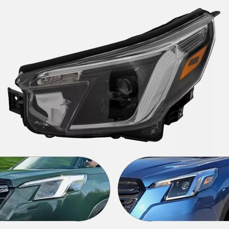 LED Headlight Assembly For Subaru Forester 2022 2023 2024 LED Headlamp DRL Daytime Running Lights Turn Signal Lamps