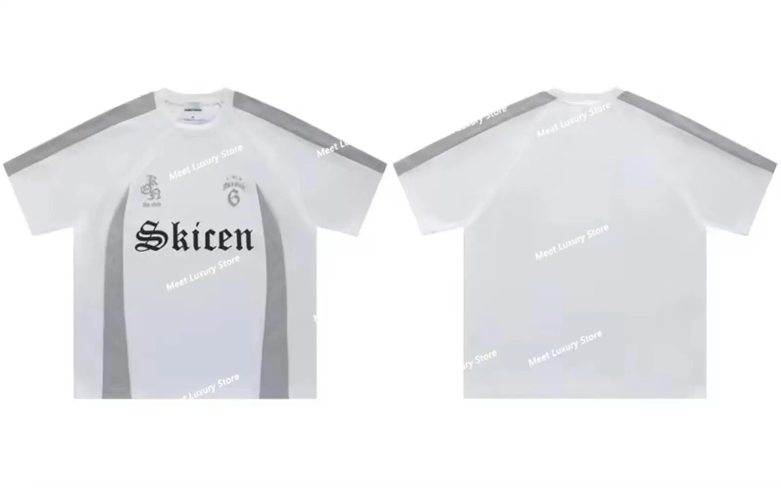 

Y2K Vintage T-Shirt Hip Hop Letter Print Retro Patchwork Breathable Jersey Tshirt Streetwear 2024 Harajuku Casual Loose Tee Tops
