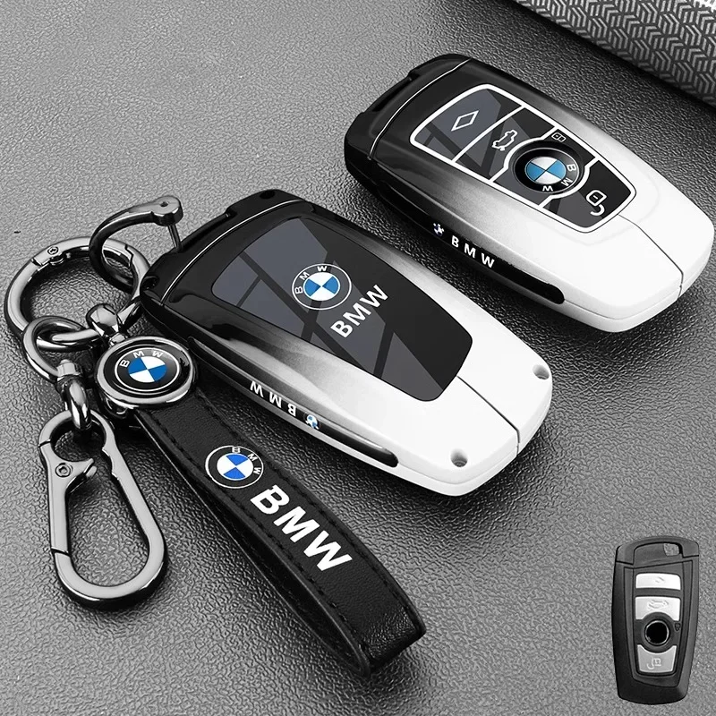 

Metal Car Key Case Cover Shell Fob Decoration For BMW 1 3 5 Series X1 X3 X4 X5 F10 F15 F16 F20 F30 F18 F25 M3 M4 E34 Accessories