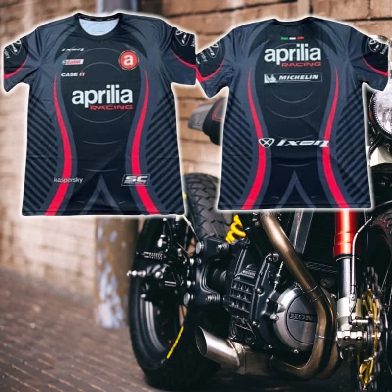 

Summer Men's Quick-drying and Quick-lowering T-shirts Are Selling Well As Aprilia Motorcycle Racing Training Wear T-shirts
