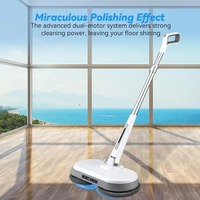 Cordless Electric Mop with Dual Motors, Powerful Rotating Mop, Wireless Water Spray, Fully Automatic Floor Cleaning, No Steam