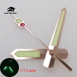 MATELION C3 Super Lume Fit NH35 NH36 NH70 NH72 7S26 7002 4R35 Movement Rose Gold Watch Hand Luminous Watch Parts Accessories