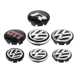 4pcs 56/65/66mm Car Wheel Center Cap Hub Cover Badge  For Volkswagen VW Golf R GTI Touareg Jetta GTD CADDY Polo Tiguan Passat B6