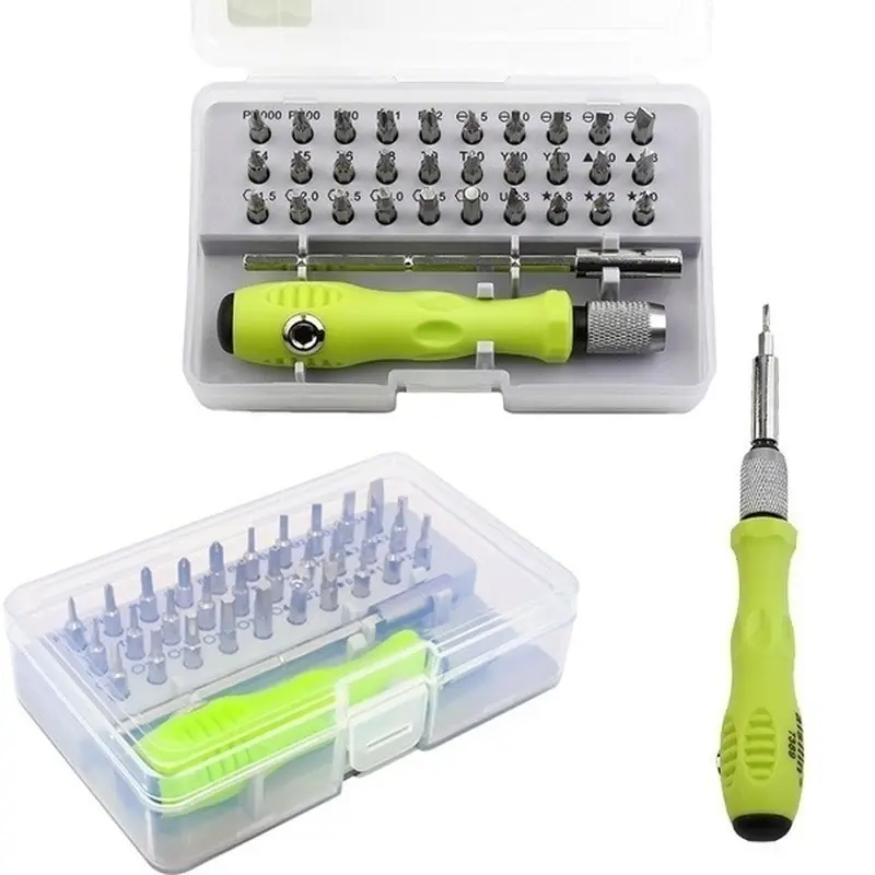 Imagem -02 - Ferramenta de Reparo 32 em Conjunto de Chave de Fenda de Precisão Mini Kit de Bits de Chave de Fenda Magnética Telefone Móvel Ipad Câmera Manutenção Cazaviti