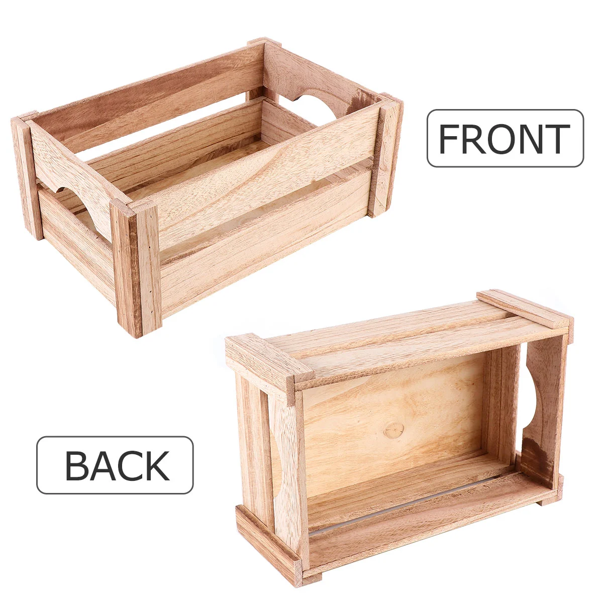 Wood Desktop Storage Basket Organizer Home Vintage Style Perfect for Home Restaurant Bar Hotel for Housewarming