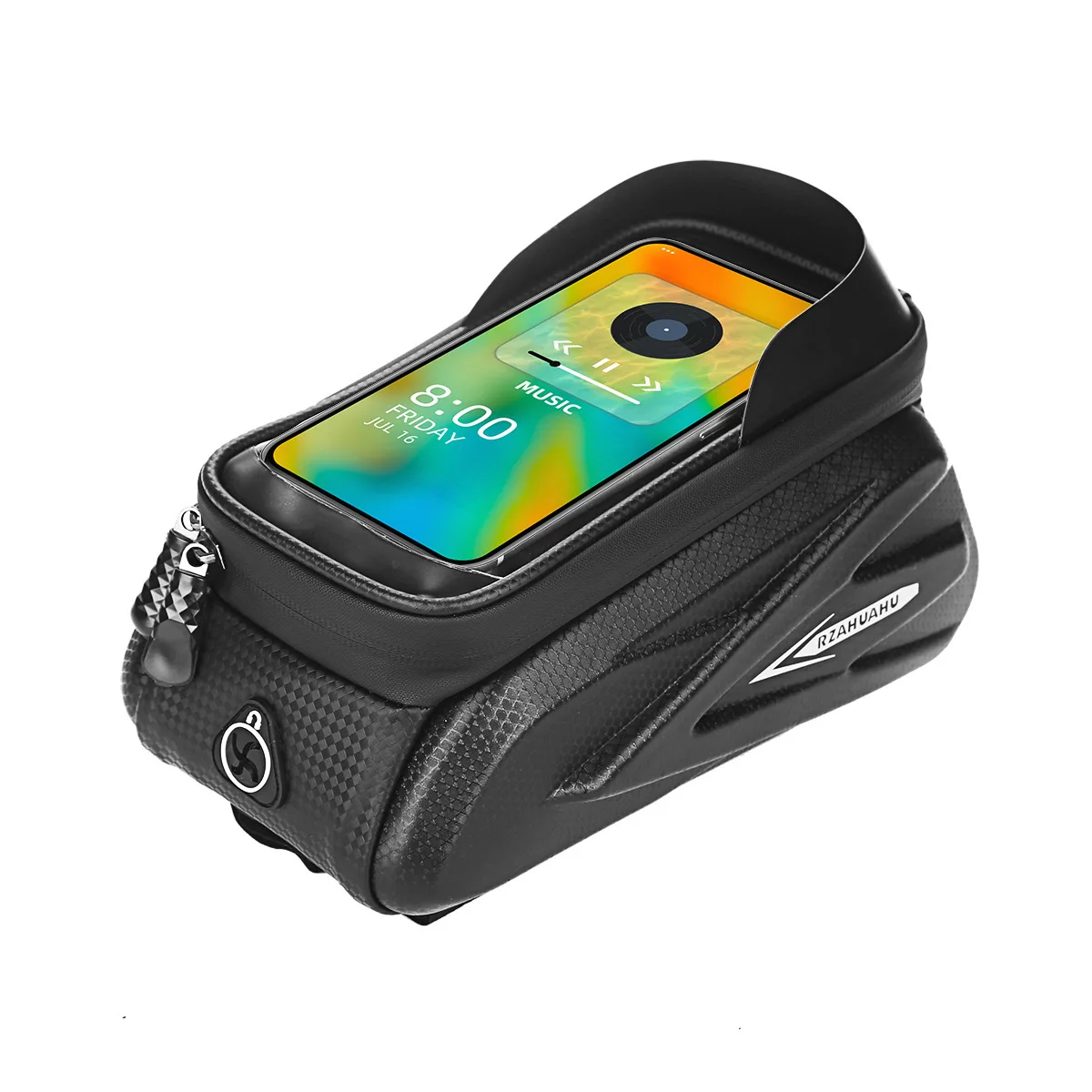 Phone Hard Case Top Tube Bag Large Capacity Waterproof Reflective Mtb Road Bicycle Saddle Bag Head Bag Front Beam Bag