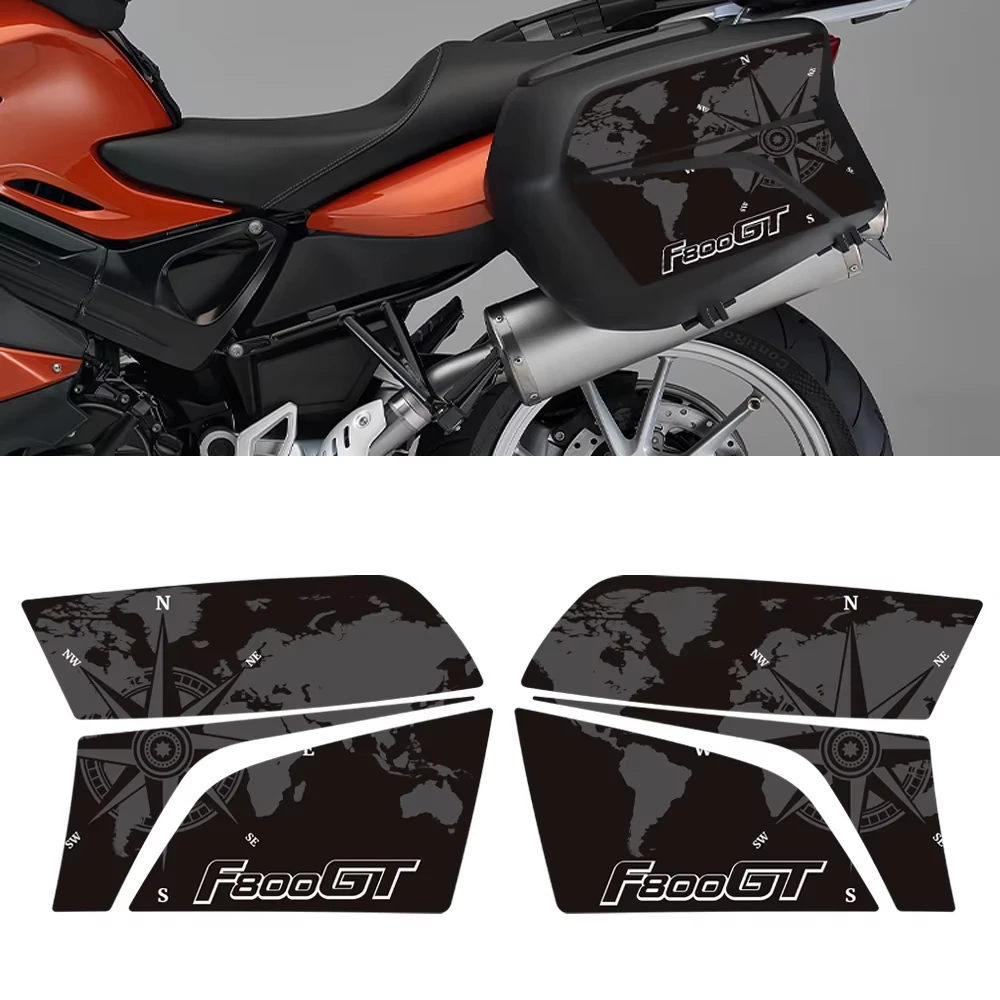 Для BMW F800GT F800 F800 GT мотоциклетные наклейки на багажник, боковые наклейки на багажник, защитный комплект