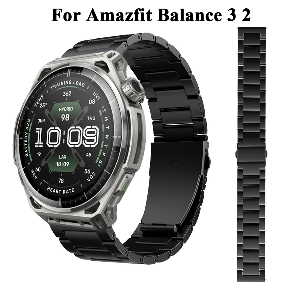 22mm Titanium alloy Strap For Amazfit Balance 3 Watchband For Amazfit Balance Ultra/Cheetah 2 Ultra/Cheetah Pro Replacement band