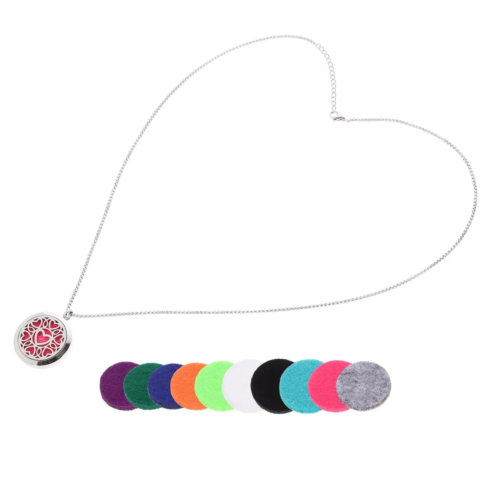 

Essential Oil Diffuser Necklace Stainless Steel 30MM Vintage Pendant Aromatherapy Women Personal Care Accessory